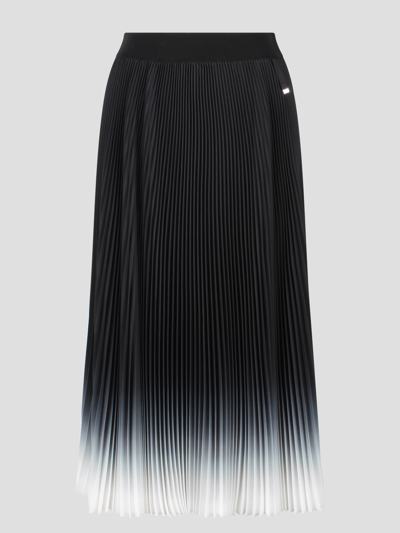 Shop Herno Plissé Nuance Skirt In Black