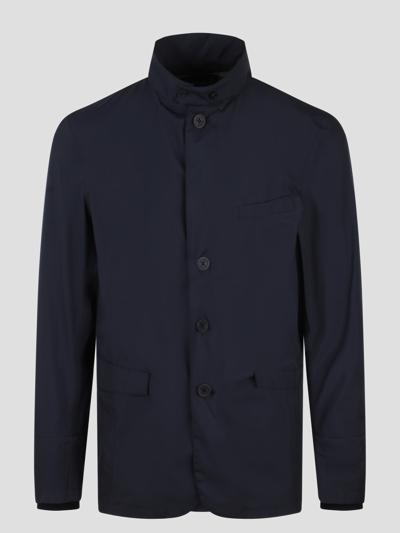 Shop Herno Laminar Light Matt Jacket In Blue