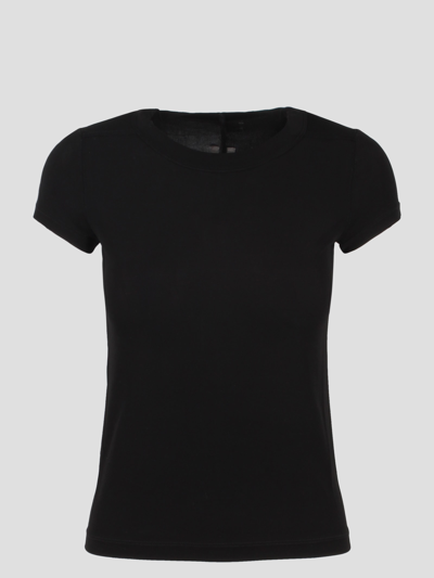 Shop Rick Owens Cropped Level T-shirt In Black