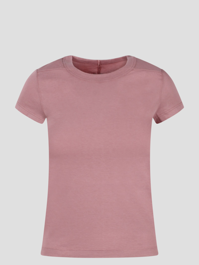 Shop Rick Owens Cropped Level T-shirt In Pink & Purple