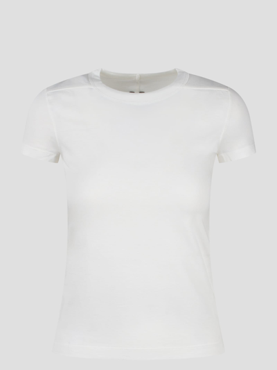 Shop Rick Owens Cropped Level T-shirt In White