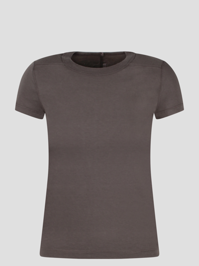 Shop Rick Owens Cropped Level T-shirt In Grey