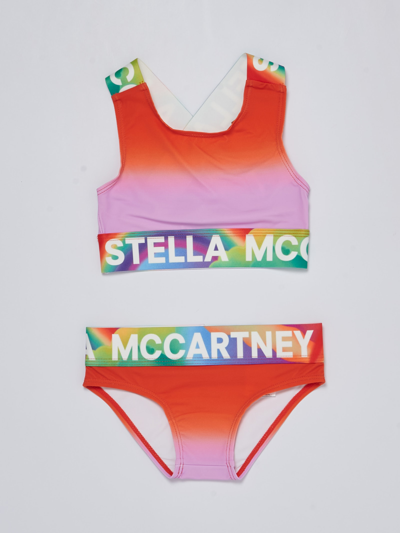 Shop Stella Mccartney Bikini Bikini In Corallo-multicolor