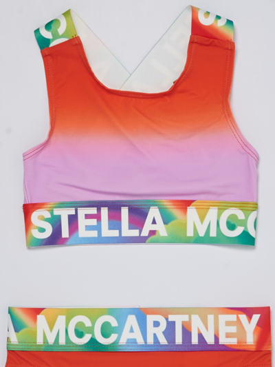 Shop Stella Mccartney Bikini Bikini In Corallo-multicolor