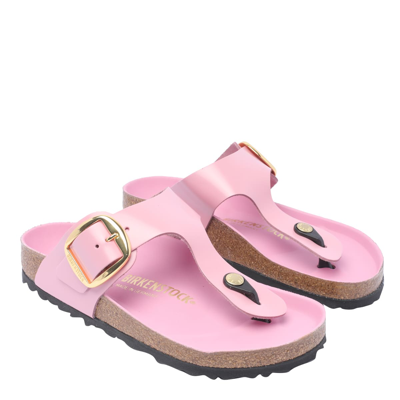 Shop Birkenstock Gizeh Big Buckle Sandals In Pink