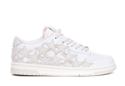 Shop Amiri Stars Low Sneakers In White