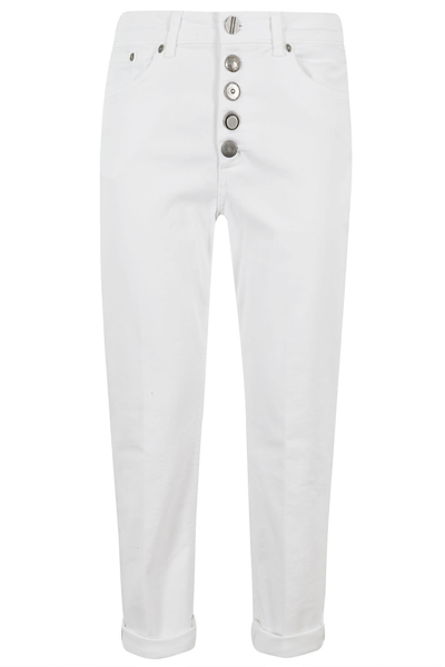 Shop Dondup Pant Koons Gioiello In Bianco