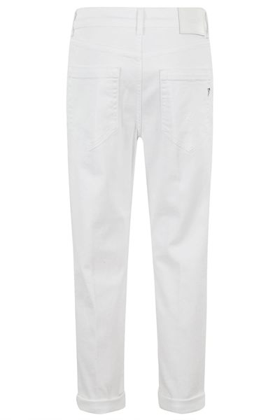 Shop Dondup Pant Koons Gioiello In Bianco