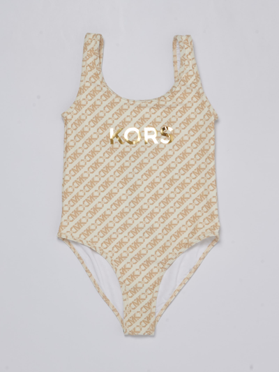 Shop Michael Kors Swimsuit Swimsuit In Crema