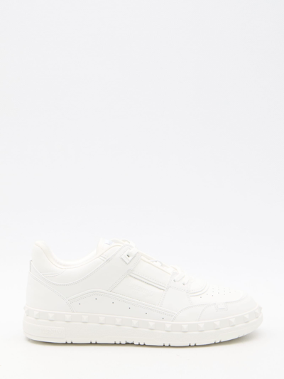 Shop Valentino Freedots Low Top Sneakers In White