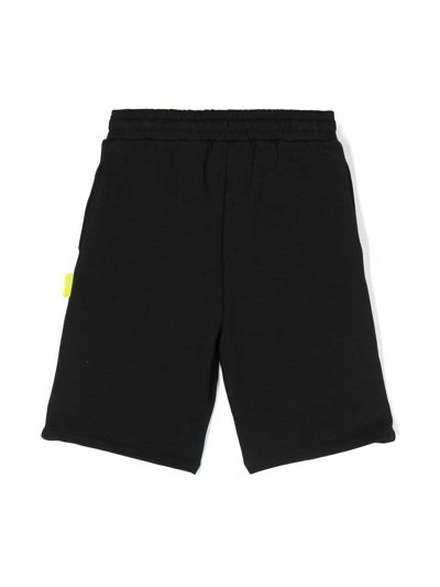 Shop Barrow Black Shorts With Logo And Graphics