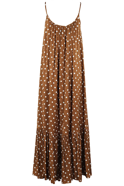 Shop Semicouture Jam In Pois Marrone