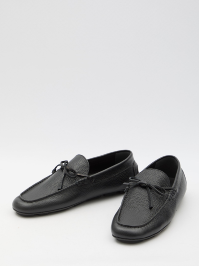 Shop Valentino Vlogo Signature Driving Loafers In Black