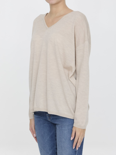 Shop Max Mara Freccia Jumper In Beige