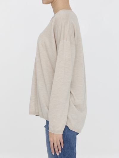 Shop Max Mara Freccia Jumper In Beige