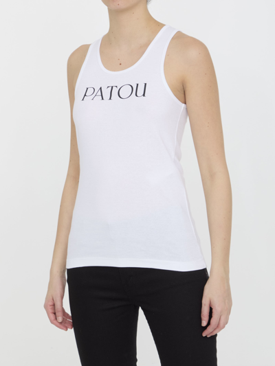 Shop Patou Iconic Tank Top In White