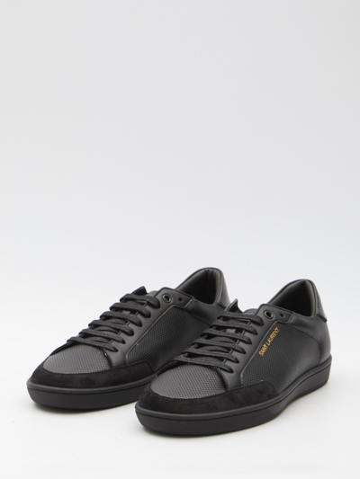 Shop Saint Laurent Court Classic Sl/10 Sneakers In Black
