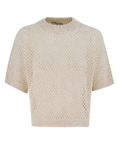 Shop Peserico Sweater In Carta Da Lettere