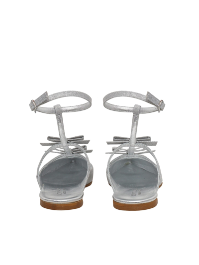 Monnalisa Ballerine Con Glitter Da Bambina In Silver