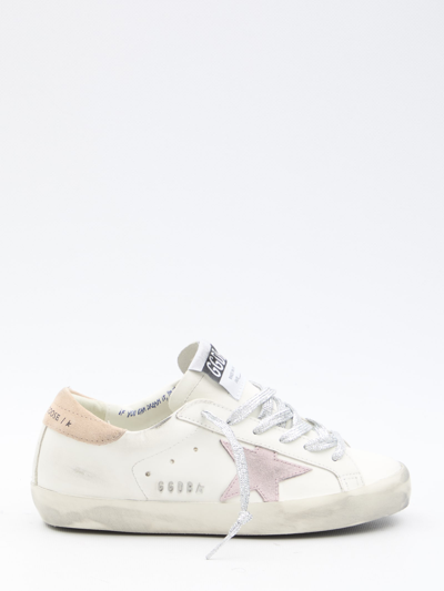 Shop Golden Goose Super-star Sneakers In White