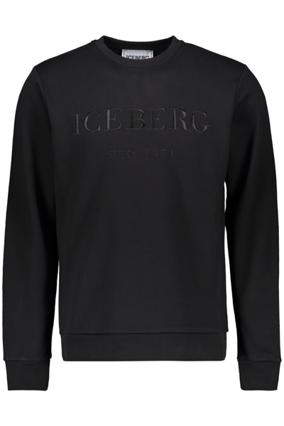 Shop Iceberg Long Sleeve Sweatshirt In Black