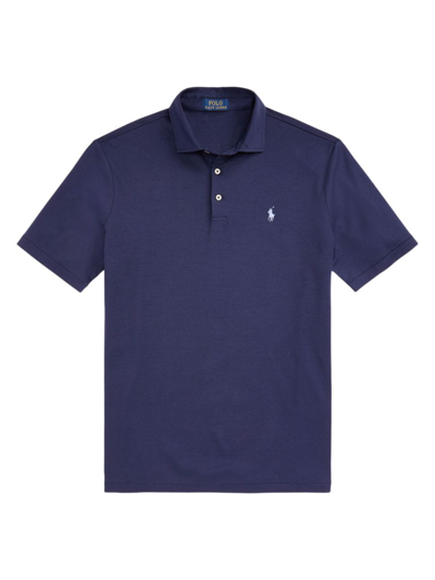 Shop Polo Ralph Lauren Men's Classic-fit Cotton Polo Shirt In Refined Navy