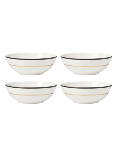 Shop Kate Spade Make It Pop 4-piece All-purpose Bowl Set In White