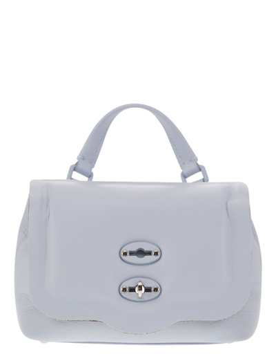 Shop Zanellato Designer Handbags Postina Pillow - Baby Handbag In Blue