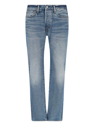 Shop Tom Ford Straight Jeans In Blu