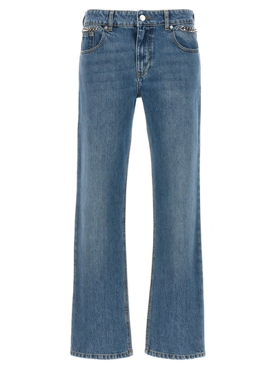 Shop Stella Mccartney Falabella Jeans In Light Blue