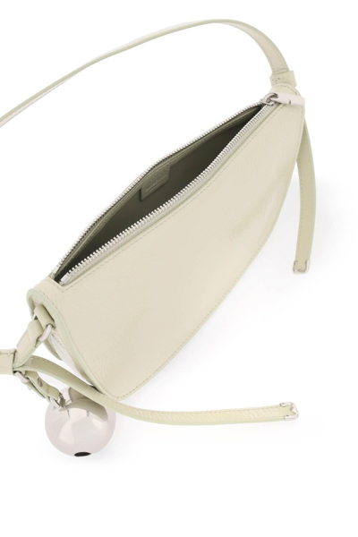 Shop Burberry Mini Shield Shoulder Bag In Neutro