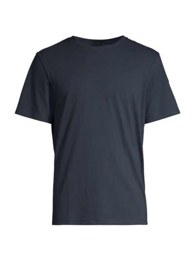 Shop Parajumpers Men's Shispare Cotton T-shirt In Blue Navy
