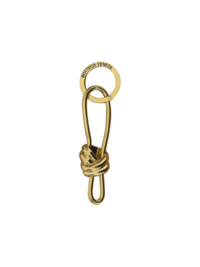 Shop Bottega Veneta Key Ring In M Brass