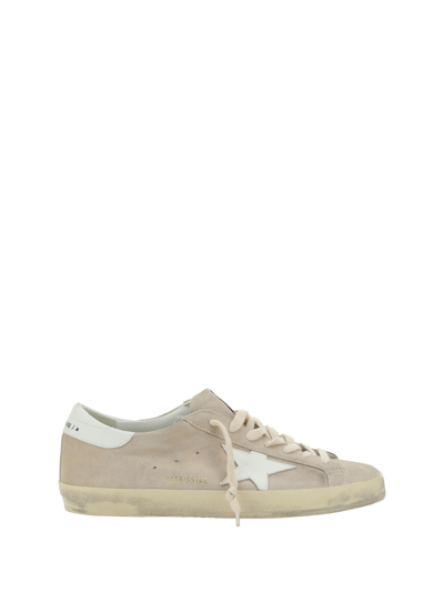 Shop Golden Goose Super Star Sneakers In Seedpearl/white