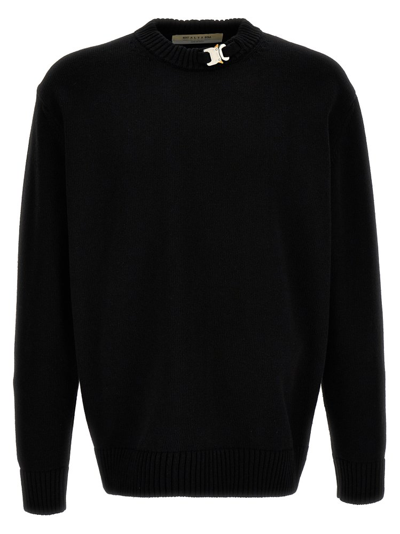 Shop Alyx 1017  9sm Buckle Collar Knitted Jumper In Black