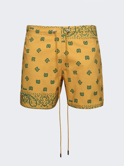 Shop Rhude Bandana Swim Shorts