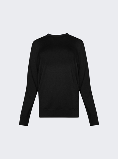 Shop Wardrobe.nyc Knitted Sweater In Black