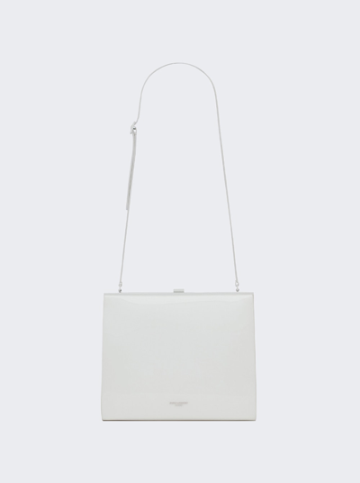 Shop Saint Laurent Le Anne Marie Evening Handbag In White