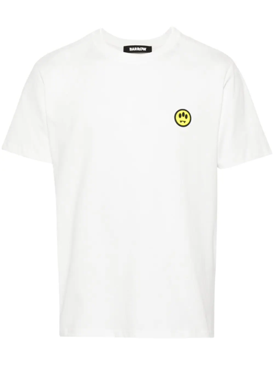 Shop Barrow T-shirt Unisex Con Motivo Volto In White