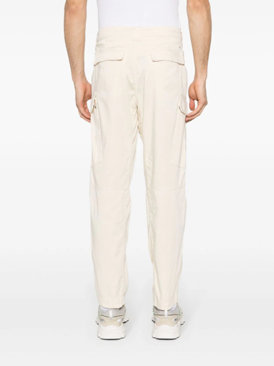 Shop C.p. Company Cargo Pants Satin Stretch In White