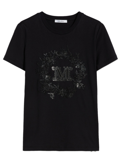 Shop Max Mara Elmo T-shirt In Black