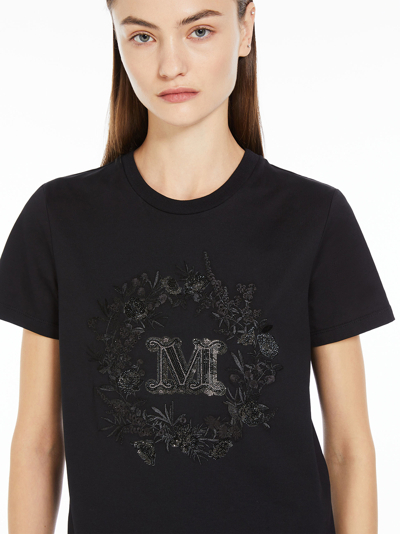 Shop Max Mara Elmo T-shirt In Black