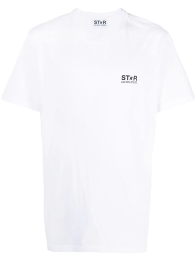 Shop Golden Goose T-shirt Con Logo In White