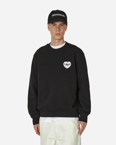 Carhartt Heart Bandana Logo-print Sweatshirt In Black