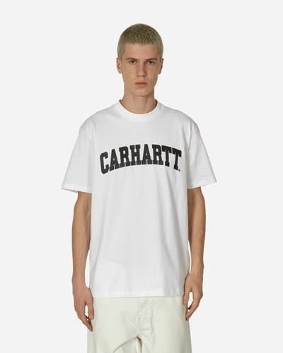 Carhartt Ss College Script T Shirt In White