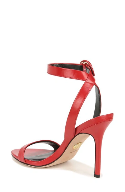 Shop Veronica Beard Darcelle Ankle Strap Sandal In Fire Red