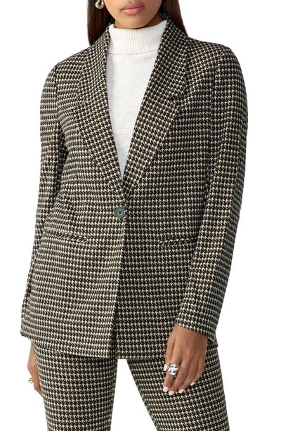 Shop Sanctuary City Houndstooth Blazer In Vanilla Mi