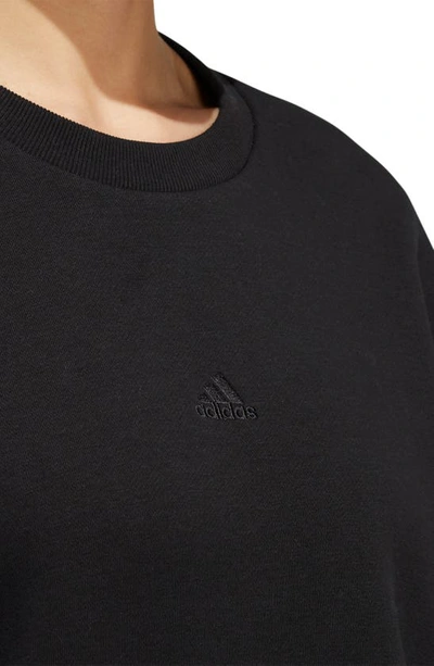 Shop Adidas Originals All Season Crewneck Sweatshirt In Black