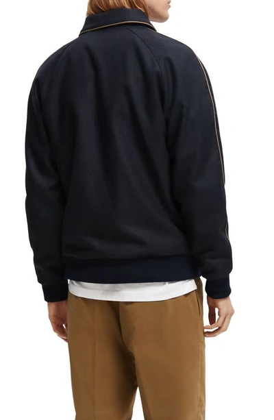 Scotch & Soda Lightweight Piped Bomber In 0002-night