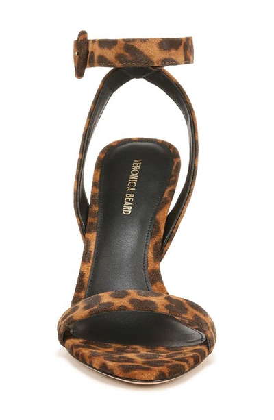 Shop Veronica Beard Darcelle Sling Ankle Strap Stilletto Sandal In Caramel/ Black